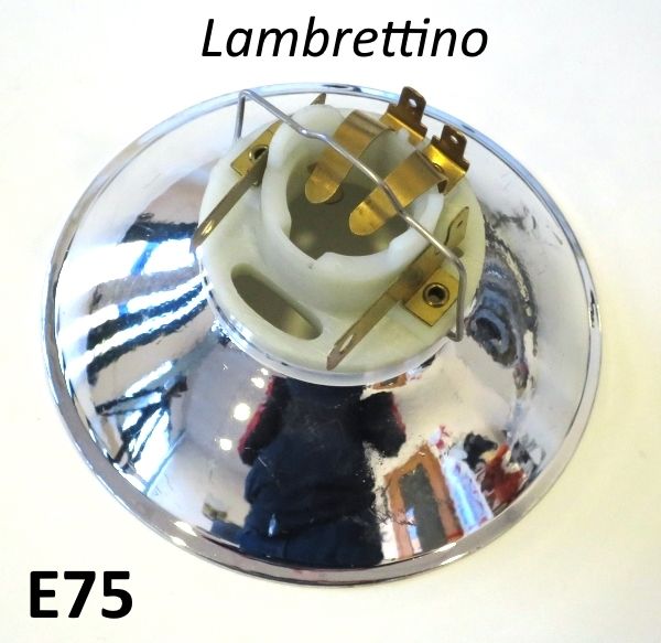 Headlight reflector + bulb holder Lambrettino 48