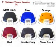 Parabrezza Sportivo RLC Nero Lucido per Lambretta V-Special