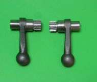 Pair of front fork (internal) fork link actioning arms for Lambretta D + LD + F (second version)