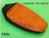 Copertina sella marrone e nera per  Lambretta J50 Special