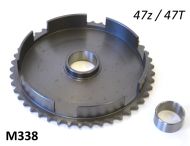 47T clutch bell crownwheel sprocket for Lambretta J50 Deluxe + J50 Special