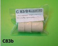 Distanziali in gomma per porta targa Lambretta LI S1/S2 + TV1 + TV2