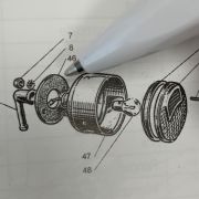 Gasket between taillight and support LUI 75