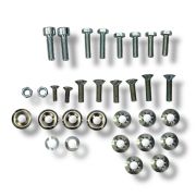 Mudguard + legshield + horncast screw set Lambretta LI S1 + S2 + TV1 + TV2