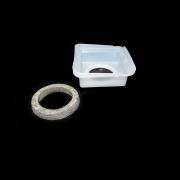Vaschetta tappo serbatoio con feltro Scootopia per Lambretta LI S3 + TV3 + Special + SX + DL + Serveta