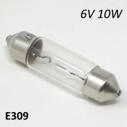 6V 10W torpedo festoon bulb for headlight Lambretta J50 + LUI50