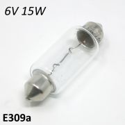6V 15W torpedo festoon bulb for headlight, large size