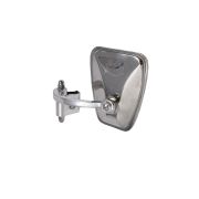 Adjustable rectangular Stadium chromed legshield mirror (left side)