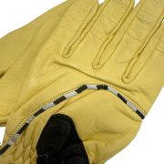 Guanti moto e scooter vintage line look color giallo