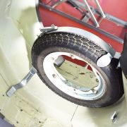 Lambretta J50 Fiar in-line spare wheel holder NOS