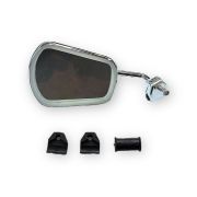 Specchio retrovisore rettangolare con attacco per bordo scudo Lambretta / Vespa