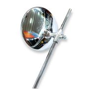 Specchio retrovisore tondo SINISTRO / DESTRO con asta LUNGA , filetto da 8mm