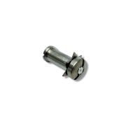 Perno maggiorato +1,00mm con rondella e dado per leva freno / frizione MB Inox Lambretta LI + TV2/3 + SX + DL + Serveta