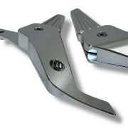 Pedane passeggero CNC ARGENTO Lambretta V Special 50 +125 + 200