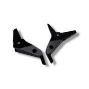 Passenger footboard extension CNC BLACK Lambretta V Special 50 +125 + 200