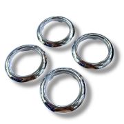 Sidepanel chromed ring kit Lambretta LC125