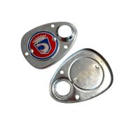 Ardor fork covers for Lambretta D + LD, rechromed.