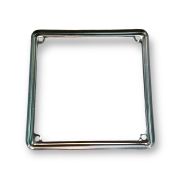 Inox polished number plate surround (170x170mm)