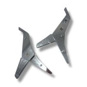 Pedane passeggero CNC ARGENTO Lambretta V Special 50 +125 + 200