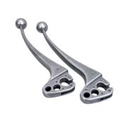 Pair of ball ended clutch + front brake levers (large type) for Lambretta LI S1, LI S2, TV2