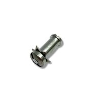 Perno maggiorato +1,00mm con rondella e dado per leva freno / frizione MB Inox Lambretta LI + TV2/3 + SX + DL + Serveta