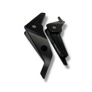Passenger footboard extension CNC BLACK Lambretta V Special 50 +125 + 200