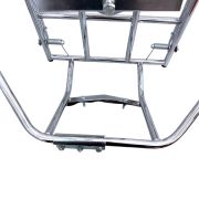 Portapacchi posteriore verticale con portaruota di scorta modello Lusso Lambretta LI S1/ S2 + TV1 + TV2