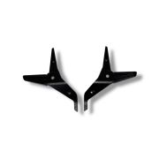 Passenger footboard extension CNC BLACK Lambretta V Special 50 +125 + 200