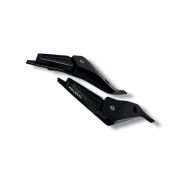 Passenger footboard extension CNC BLACK Lambretta V Special 50 +125 + 200