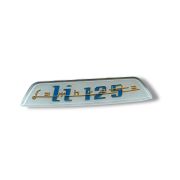 Targhetta posteriore LI 125 per Lambretta LI S3