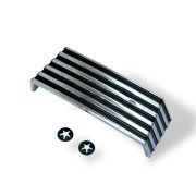 Front light rear chromed plastic badge / cover Lambretta Lui 50 CL (model product in 1968)
