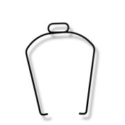 Under seat tool tube cap spring clip Lambretta D + LD (Vers. 2 +3)
