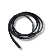 Pair of black sidepanel rubber beadings Lambretta LC + LD + GP/DL + Serveta