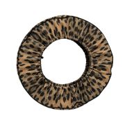 RLC ‘donut’ leopard print 3.50-10 spare wheel cover with black piping
