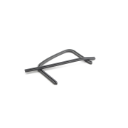 Coppia profili in gomma grigi Scootopia per ponticello pedana Lambretta LI S1 / S2 / S3 (1962) + TV1 + TV2