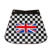 Chequered rear mudflap with British flag for Lambretta / Vespa