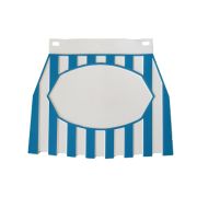 Paraspruzzi posteriore Cuppini Bianco Blu per Lambretta + Vespa