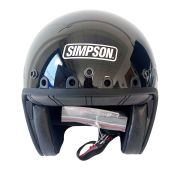 Casco Simpson Jet Chopper nero lucido