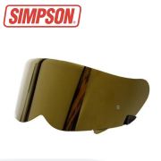 Visieria oro per casco Simpson modello Venom/Speed