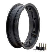 "OCTOPUS" RIM 8 holes SIP rear channel 2.5 BLACK for Lambretta LI + TV + SX + Special + DL + Serveta