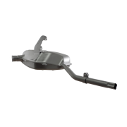 Complete 'Innocenti' exhaust silencer + U bend for Lambretta S3 (WITHOUT mushroom baffle)