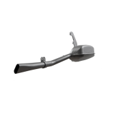 Complete 'Innocenti' exhaust silencer + U bend for Lambretta GP / DL
