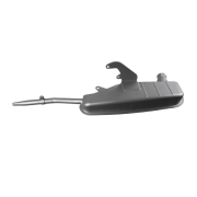 Complete 'Innocenti' exhaust silencer + U bend for Lambretta GP / DL