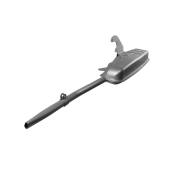 Complete 'Innocenti' exhaust silencer + U bend for Lambretta GP / DL