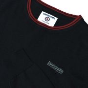 Maglione Lambretta lavorato a maglia con riga Blu Navy/Vino