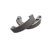 Pair of rear / front high quality brake shoes by Scotopia for Lambretta LI + TV + SX + Special + Serveta