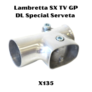 Mozzo freno a disco CP CasaDisc - ROSSO -  Lambretta S1 + S2 + TV2 + S3 + TV3 + Special + SX + DL + Serveta