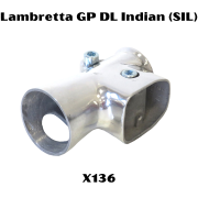 Mozzo freno a disco CP CasaDisc - ROSSO -  Lambretta S1 + S2 + TV2 + S3 + TV3 + Special + SX + DL + Serveta