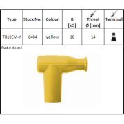 NGK high quality resistor-type silicon yellow rubber spark plug cap