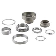 Kit cuscinetti di sterzo conici SIP V2 Lambretta LI S1 + S2 + S3 + Special - Versione per scudo con anello cromato